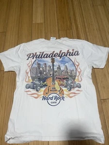 Mens Pacsun T-Shirt Medium Philadelphia X Hard Rock Cafe 100% Cotton - Picture 1 of 6