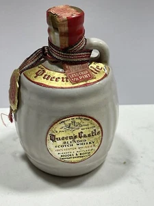 Jarra escocesa vintage vacía miniatura castillo de la reina, muestra de cerámica esmaltada - Imagen 1 de 10