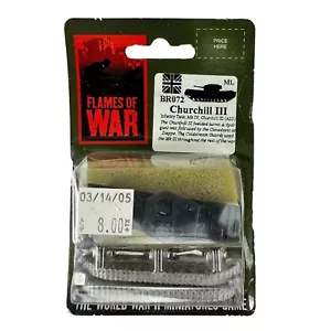 Fiamme della guerra seconda guerra mondiale carro armato in miniatura metallo BR072 Churchill III - Foto 1 di 2