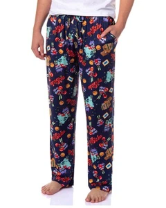 SpongeBob SquarePants Men's Mr. Krabs Money Tossed Print Sleep Pajama Pants - Picture 1 of 4