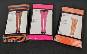 Musik Beine Strumpfhosen, Netzstrümpfe 3er Pack OS Halloween - Bild 1 von 7