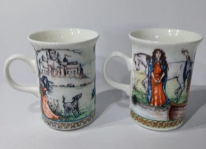 Two Churchill Fine Bone China Legend Tea Cups Very Rare! - Picture 1 of 4