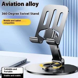 Share 360° Rotating Phone Tablet Stand, Aluminum Alloy Holder, Foldable Portab - Picture 1 of 14