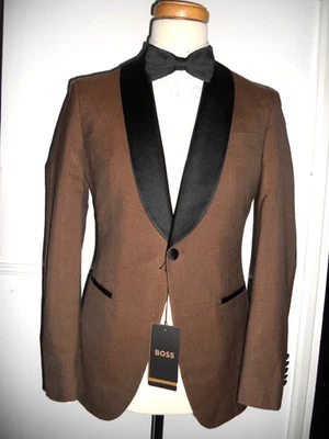 HUGO BOSS 56%silk,44%w fabric by ZEGNA Tuxedo suit Sz UK 38R"EU48R-w32-RRP£1,785 - Image 1 of 4