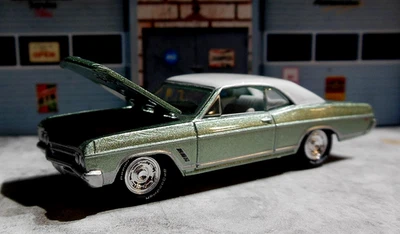 1966 66 Buick Skylark GS Muscle Green COLLECTOR COLLECTIBLE PREMIUM 1:64 Silver - Image 1 of 3