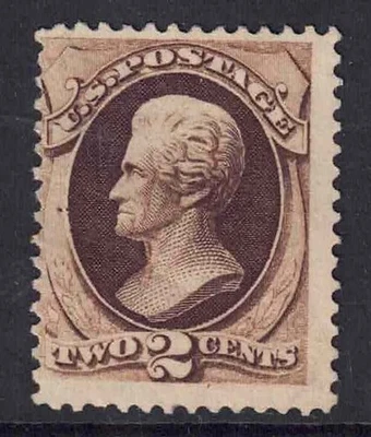 US Scott 146 2c Jackson of 1870 MNG cr60 - Image 1 of 2
