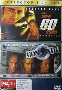 DVD NUEVO: Gone In 60 Seconds + Con Air - Nickolas Page Collector’s 2-Pack - Imagen 1 de 2