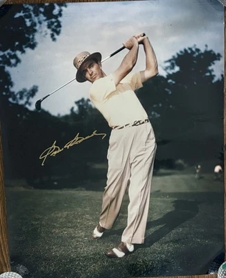SAM SNEAD Auto Signed 16x20 Color Photo JSA Holo & COA - Image 1 of 4