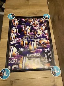 2000 Washington Huskies SEASON SCHEDULE POSTER 24” X 18” Husky Football - Picture 1 of 9