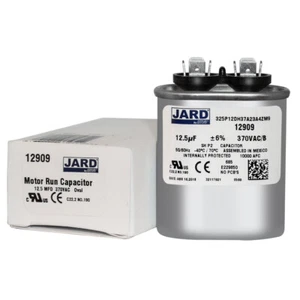12.5 uf MFD 370 VAC OVAL Capacitor 12909 Replaces C312 C312L 27L572BX 27L572 - Picture 1 of 5