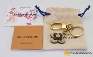 LOUIS VUITTON M63085 Keychain Bag Charm Keyring Porto Cle Blooming Flower BB - Picture 1 of 6