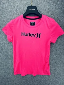 Hurley Girls Hot Pink Short Sleeve Shirt SPF / UPF 50+ Youth Girls Large 14/16 - Picture 1 of 10