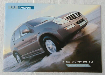Ssangyong Rexton Brochure Spec Sheet and Price List 2005 - Image 1 of 4