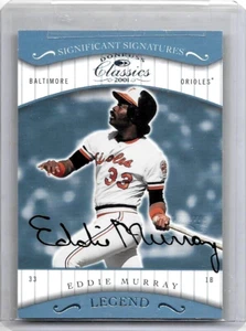 EDDIE MURRAY 2001 DONRUSS CLASSICS FIRMAS SIGNIFICATIVAS AUTÓGRAFO CERTIFICADO - Imagen 1 de 1