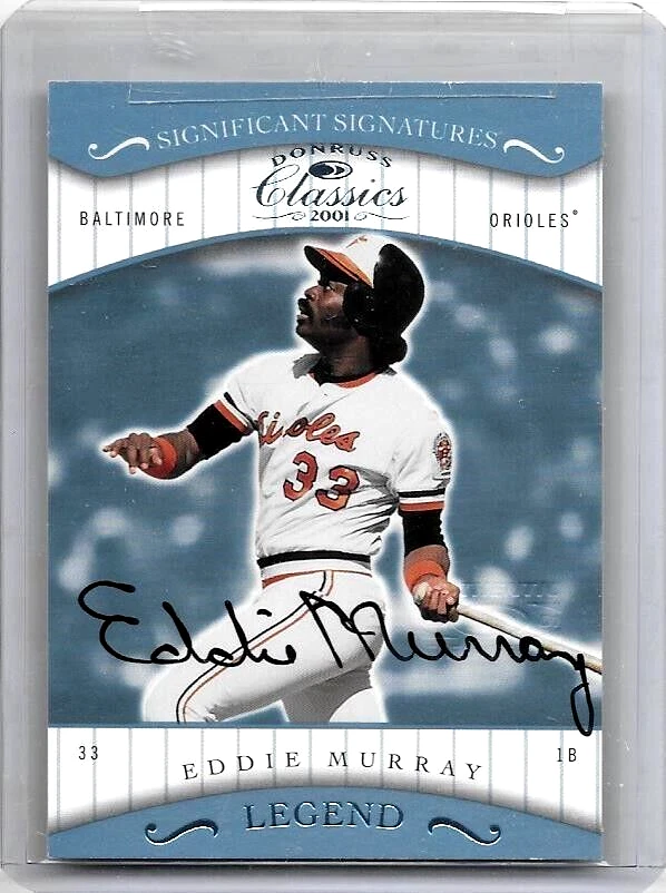 EDDIE MURRAY 2001 DONRUSS CLASSICS FIRMAS SIGNIFICATIVAS AUTÓGRAFO CERTIFICADO Foto 1 de 1