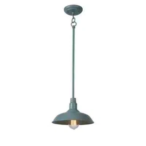 New Bell Ridge 14 in. 1-Light Outdoor Blue Pendant Light Lamp - Picture 1 of 11