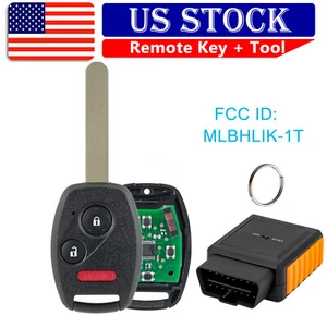 For Honda Fit CR-V CR-Z Insight Crosstour Remote Key Fob Programmer MLBHLIK-1T - Picture 1 of 10