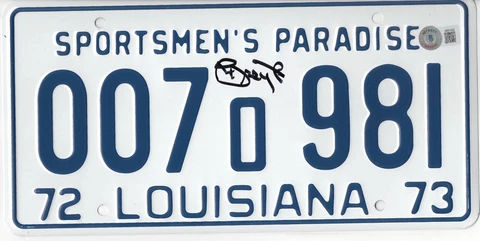 RICHARD DREYFUSS JAWS SIGNED LICENSE PLATE PROP AUTOGRAPH BECKETT BAS COA Cover