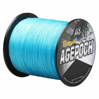 8 Strands 100m-2000m Blue PE Dynema Braided Fishing Line Thread 6LB-300LB - Image 1 of 4