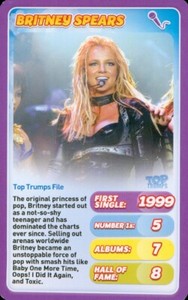 Britney Spears, Top Trumps Turbo, Pop Stars  (2021), New
