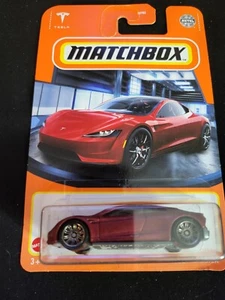 2022 Matchbox 4/100 TESLA ROADSTER Red New Near Mint - Picture 1 of 2