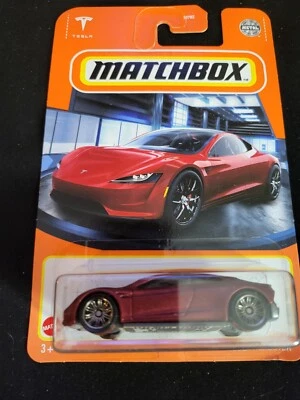 2022 Matchbox 4/100 TESLA ROADSTER Red New Near Mint - Image 1 of 2