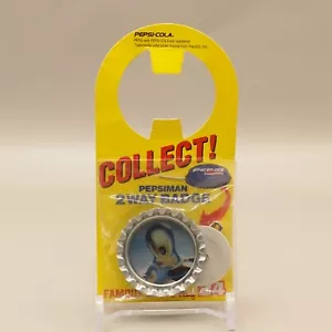 Pepsiman Crown Type 2Way Badge Pepsi Japan Y947 - Picture 1 of 5
