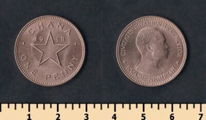 Ghana 1 penny 1958 - Picture 1 of 1