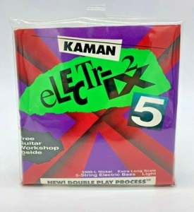 Vintage Kaman Electrix 2 5500-L Basssaiten 5 37,5 Zoll extra lang Scale Light - Bild 1 von 4