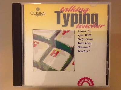 TALKING TYPING TEACHER PC CD-ROM - COSMI - WINDOWS 95 - VERY GOOD CONDITION - Image 1 of 2