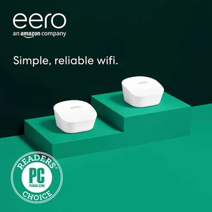 Eero Dual Band Mesh Wi-Fi Router Estensore Segnale Confezione da 2 Sistema di Rete J010001 - Foto 1 di 13
