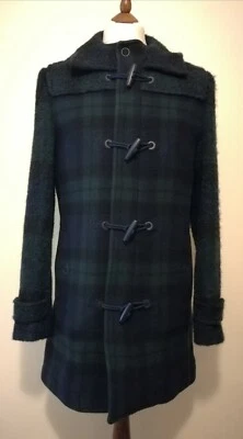 Casaco tartan com capuz Carven verde tamanho Reino Unido 14  - Imagem 1 de 4