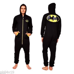 Batman Onesie - Mens onsie onesy (All in one pyjamas pjs / nightwear, not gerber - Picture 1 of 5
