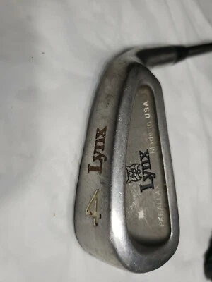 LYNX ‘PARALAX’ 4-Iron RH Lynx Steel Stiff Flex Shaft Lamkin Grip 37“ - Image 1 of 4