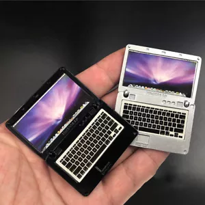 Modelo de computadora de plástico a escala 1/6 de 2 piezas para accesorios de escena de figuras de 12 - Imagen 1 de 4