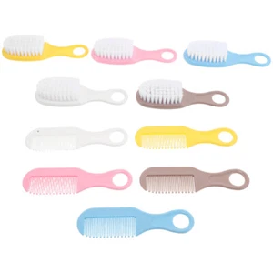 5 Sets Baby Bath Brush and Comb Set: Soft Bristles Baby Hairbrush Cradle Cap - Picture 1 of 12