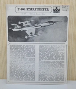 Istruzioni montaggio Esci aereo Lockeed F-104 Starfighter scala 1:72 - Foto 1 di 5