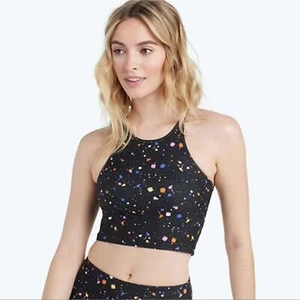 SummerSalt Paint Splatter High Neck Midi Sport BH Tank 18 - Bild 1 von 7