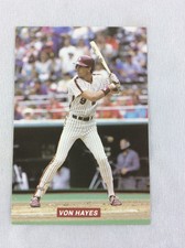 1989 Philadelphia Phillies Team Issue TastyKake Photo Card-Von Hayes