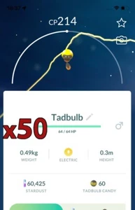 Pokemon TRADE - 50x Tadbulb Trades!! Gute Chance auf Glück und gute IVs!! - Bild 1 von 1