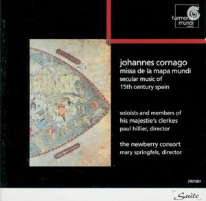 JOHANNES CORNAGO missa de la mapa mundi PAUL HILLIER, THE NEWBERRY CONSORT - Imagen 1 de 2