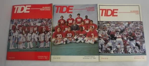 VTG Lot of 3 1982 Alabama Crimson Tide Football Programs LSU AUBURN PENN ST Bear - Picture 1 of 7