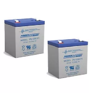 Power Sonic (Twin Pack) 2 X 12V 5AH SLA Alarm & Breakaway VRLA AGM Batteries - Picture 1 of 2
