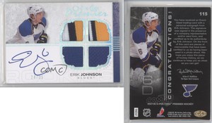 2007-08 O-Pee-Chee Premier Silver Spectrum /35 Erik Johnson #115 Rookie RC