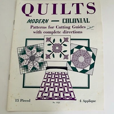 COLCHAS MODERNAS - COLONIALES Tía Martha’s No. 3333 - 19 patrones Foto 1 de 2