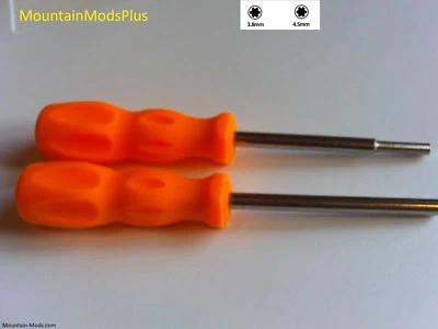 New 3.8mm+4.5mm Security Screwdrivers Fits NES SNES N64 Super Nintendo Game Boy - Изображение 1 из 4