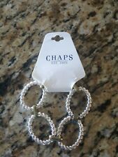 Chaps Bracelet Loops Silver & Gold Color NEW $26 Retail- Great gift idea