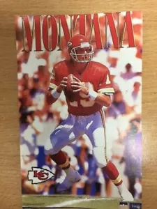 JOE MONTANA KANSAS CITY CHIEFS Original Starline Poster MINI Promo Piece 3x5 - Picture 1 of 1