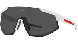 Prada Linea Rossa SPS 04WS Rubber White/Dark Grey (TWK-06F) Sunglasses - Picture 1 of 4