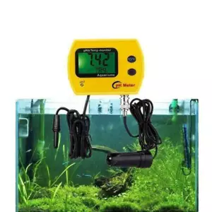 Digital Online pH Meter Aquarium Water Quality Monitor Analyzer +Thermometer &PH - Picture 1 of 12